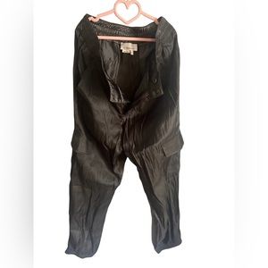 Anthropologie Shimmer Cargo jogger Trousers
